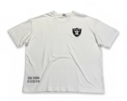 NFL White Las Vegas Raiders Embroidered Oversized T-Shirt