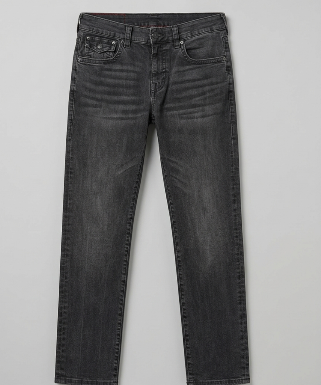 True Religion Rocco Relaxed Skinny Black Jeans