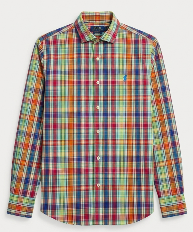 Polo Ralph Lauren Multi-color Plaid Custom Fit Button-Down Shirt
