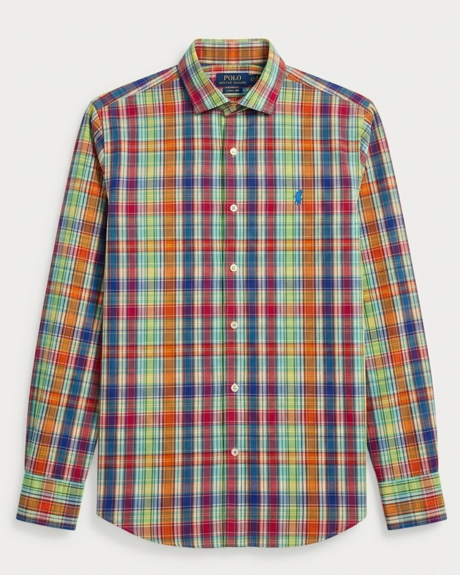 Polo Ralph Lauren Multi-color Plaid Custom Fit Button-Down Shirt