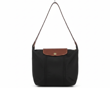 Longchamp Black Le Pliage Nylon Shoulder Bag