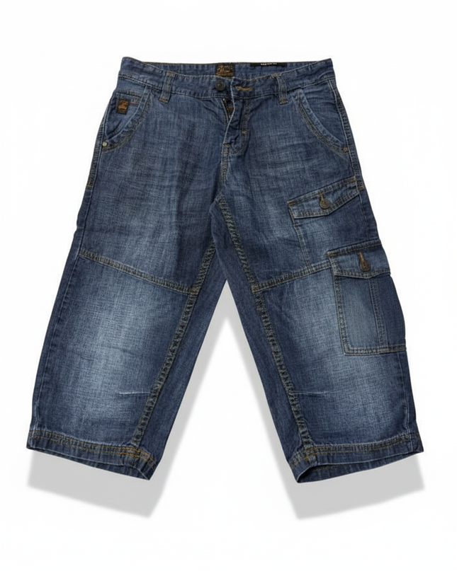 S.Oliver 3/4 Cargo Blue Denim Shorts