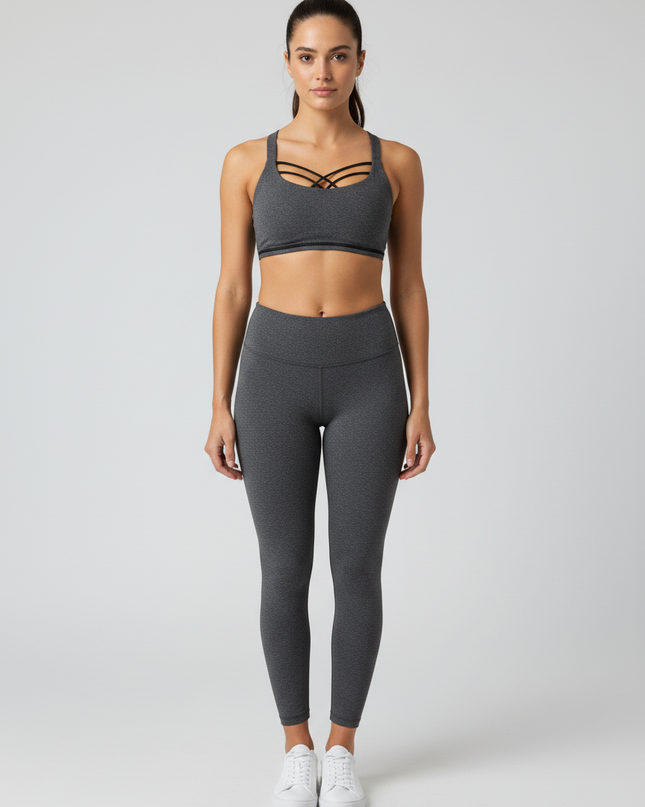 Lululemon Grey Strappy Back Sports Bra