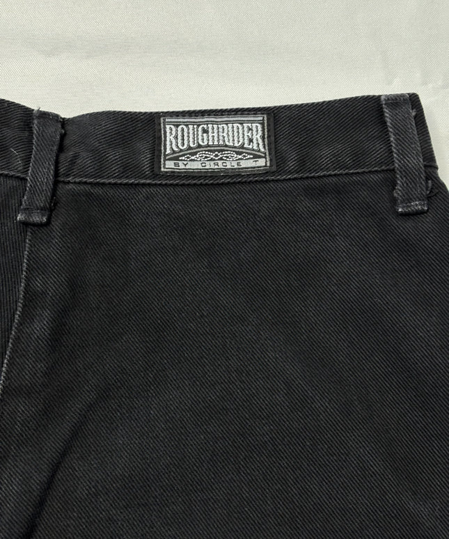 Roughrider by Circle T Vintage Black High-Waisted Western Jeans with Red Yoke