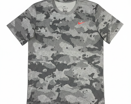 Nike Grey Camo Dri-FIT Performance Sports T-Shirt