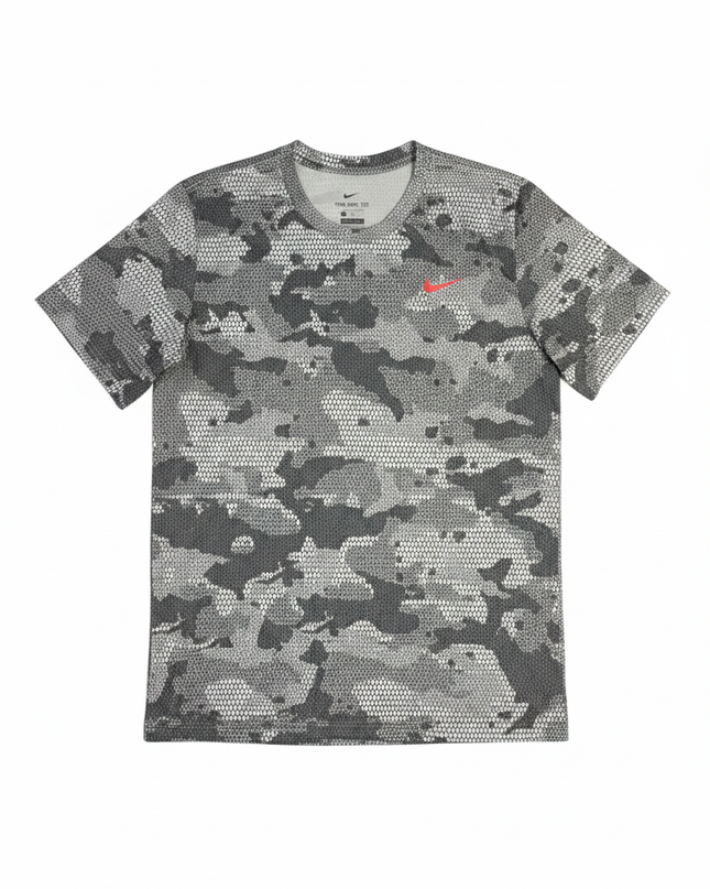 Nike Grey Camo Dri-FIT Performance Sports T-Shirt