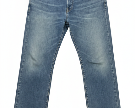 Polo Ralph Lauren Blue Straight Leg Distressed Jeans