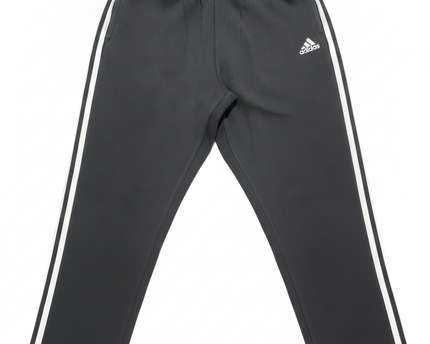 Adidas Black Classic 3-Stripe Fleece Track Pants