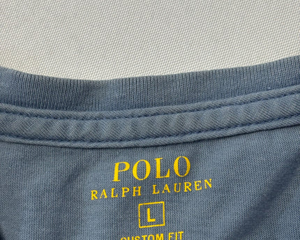 Ralph Lauren Blue Custom Fit Crewneck T-Shirt