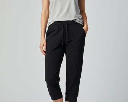 lululemon Black High-Rise Cropped Joggers