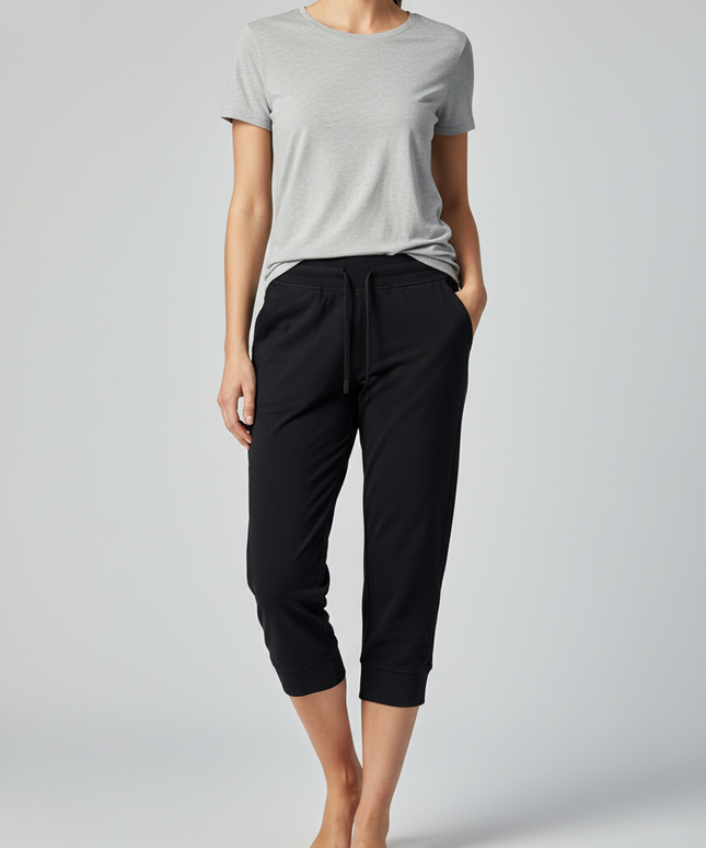 lululemon Black High-Rise Cropped Joggers