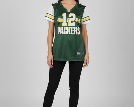 NFL Green Team Apparel Green Bay Packers #12 Jersey