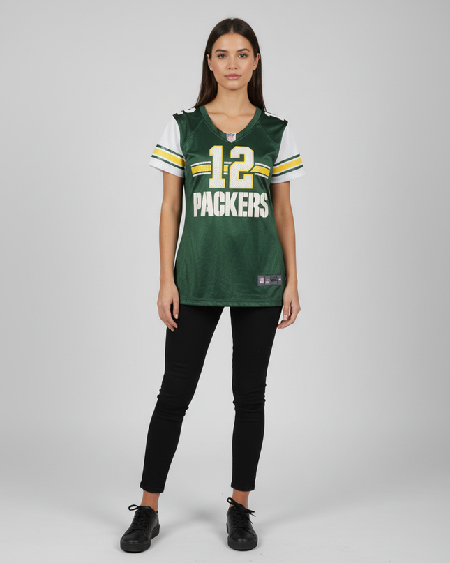 NFL Green Team Apparel Green Bay Packers #12 Jersey
