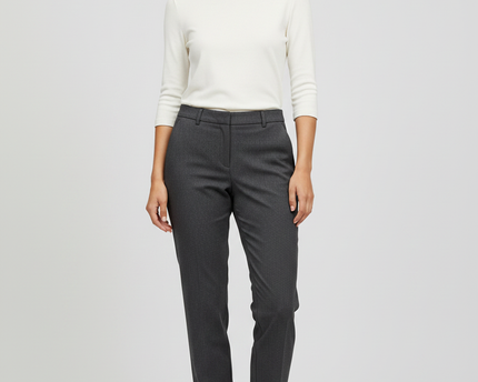 H&M Dark Grey Slim Fit Tapered Trousers