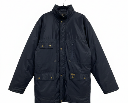 Panoply Navy Blue Heavyweight Technical Parka Jacket