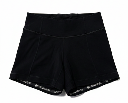 Lululemon Black High-Performance Tight Fit Athletic Shorts