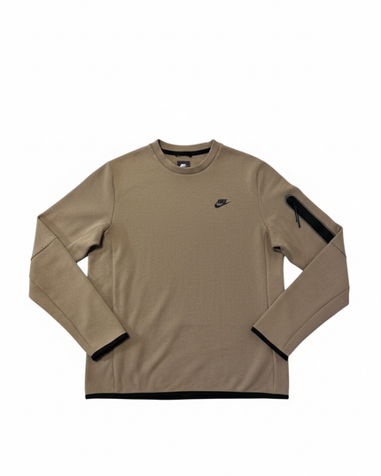 Nike Tan Tech Fleece Crewneck Sweatshirt