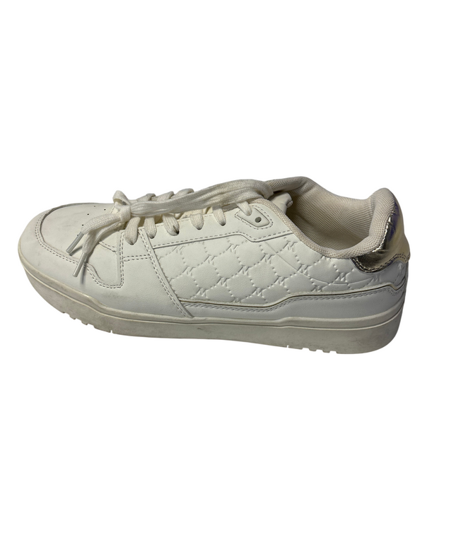 Max White Monogram Quilted Low Top Sneakers