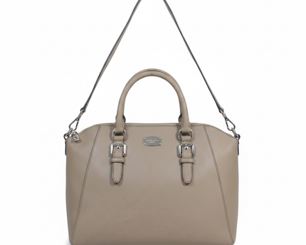 Michael Kors Beige Saffiano Leather Satchel Bag