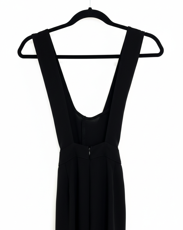 Zara Black V-Neck Long Maxi Dress