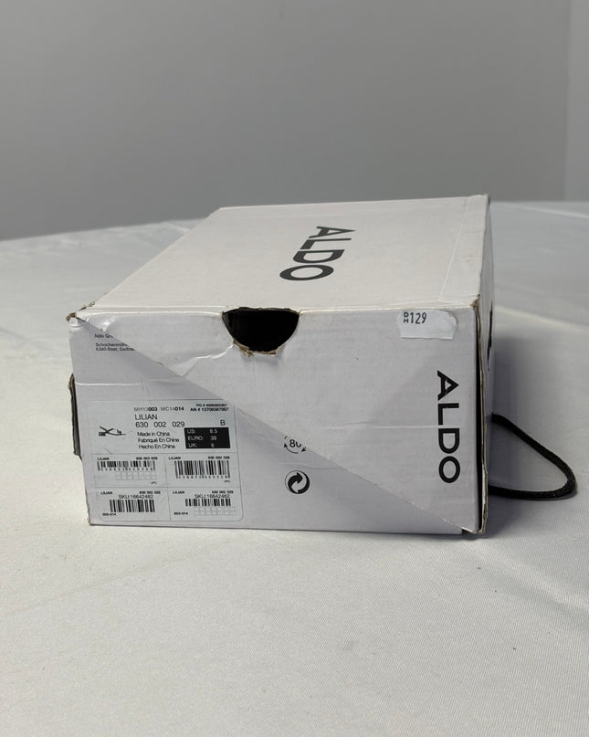 Aldo Red Lilian Strappy Square Toe Low Heel Sandals | With Box