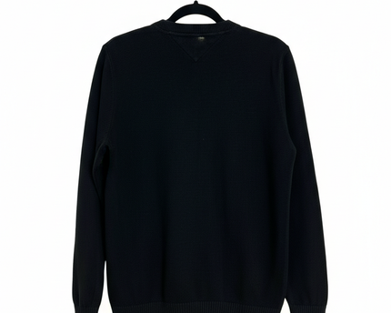 Tommy Hilfiger Black Premium Cotton Crewneck Sweater