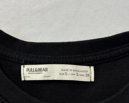 Pull&Bear Black Short Sleeve T-Shirt