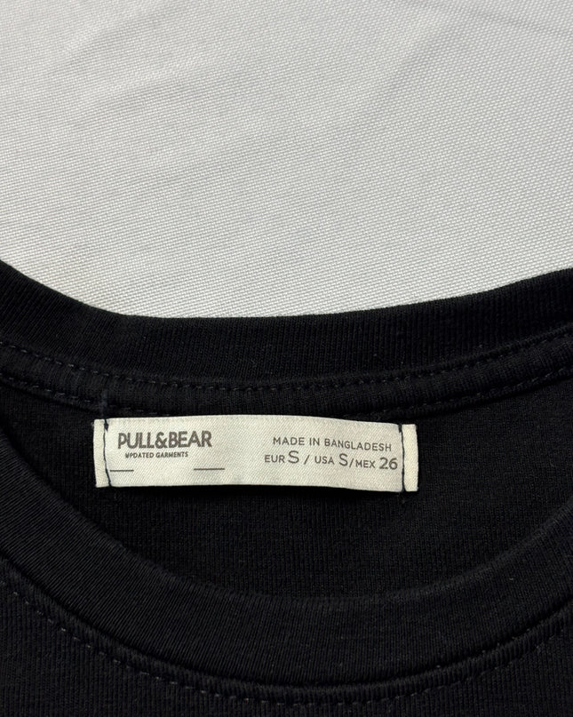 Pull&Bear Black Short Sleeve T-Shirt