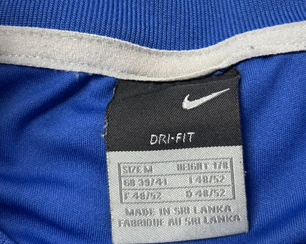 Nike Blue Geometric Print Dri-Fit Sports T-Shirt