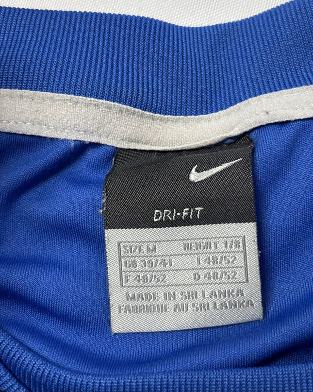 Nike Blue Geometric Print Dri-Fit Sports T-Shirt