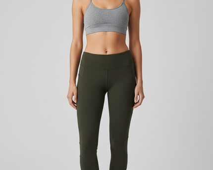 Lululemon Olive Green All The Right Places Crop Leggings