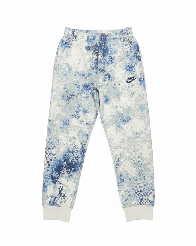 Nike Blue/White Pattern Sportswear Jogger Pants