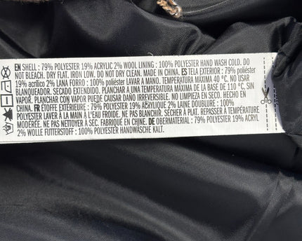 Forever 21 Brown Textured Double-Breasted Winter Coat
