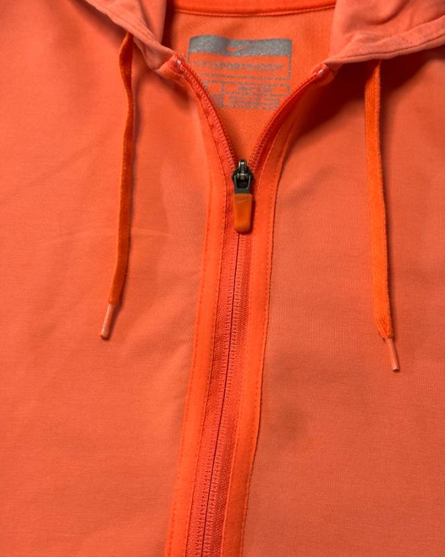 Nike Orange Full-Zip Sportswear Hoodie