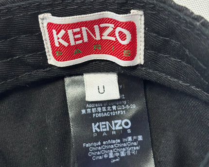 Kenzo Black Logo Baseball Cap