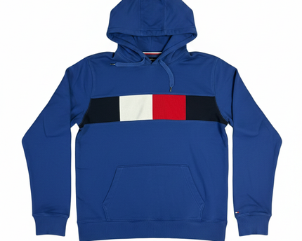 Tommy Hilfiger Blue Flag Colorblock Hoodie