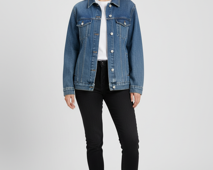 Topshop Moto Blue Denim Jacket