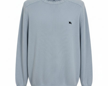 Burberry London Light Blue Crewneck Knit Sweater