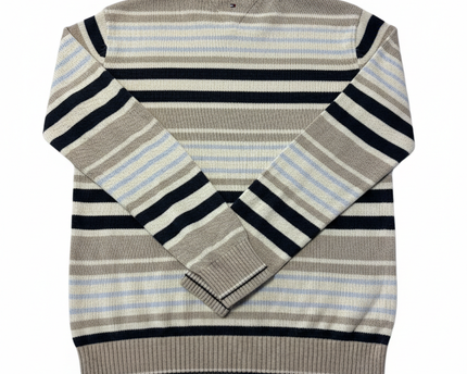 Tommy Hilfiger Multicolor Striped Knit Crewneck Sweater