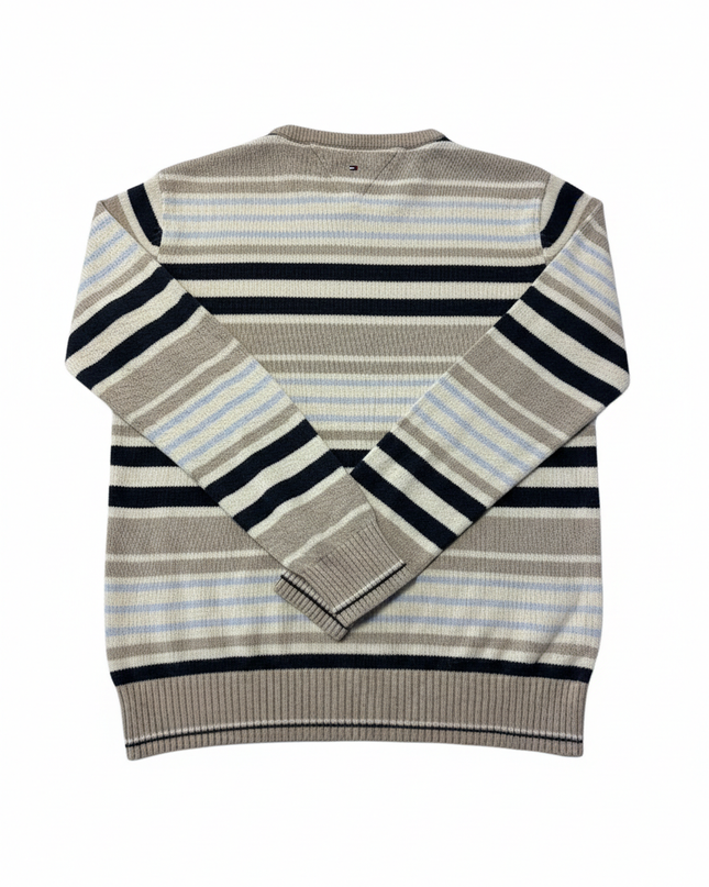 Tommy Hilfiger Multicolor Striped Knit Crewneck Sweater