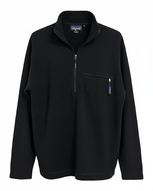 Patagonia Black 1/4 Zip Fleece Sweater