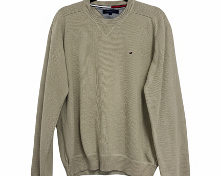 Tommy Hilfiger Sport Beige Crewneck Knit Sweater