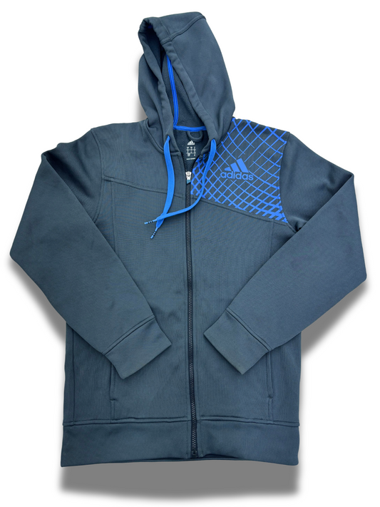 Adidas Grey Digital Hoodie Jacket - S
