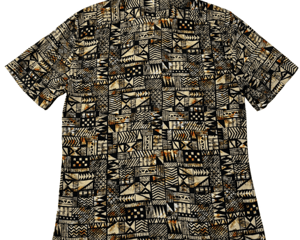 DeFacto DF Slim Fit Tribal Print Viscose Shirt