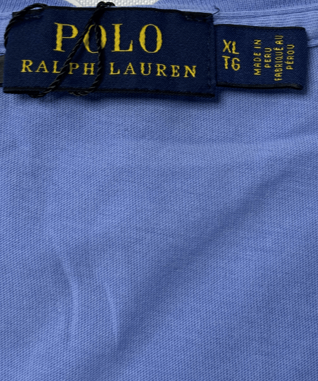 Ralph Lauren Light Blue V-Neck Cotton T-Shirt