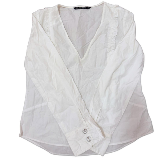 Zara White Women Top - M