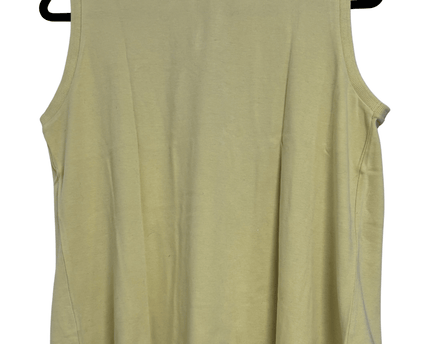 Ralph Lauren Sport Pale Yellow Sleeveless Cotton Polo Shirt