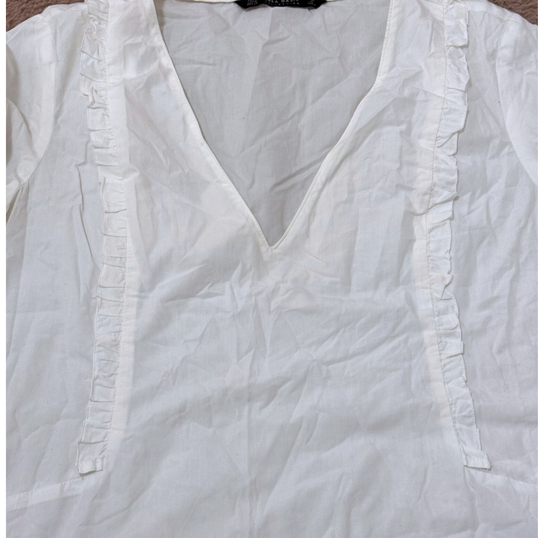 Zara White Women Top - M