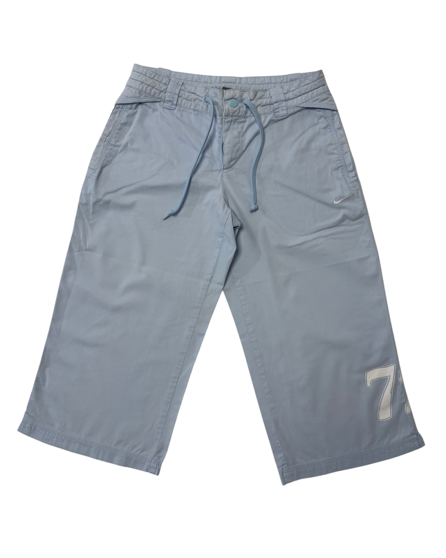 Nike Wide-Leg Light Blue Cropped Pants - XS | Waist: 28"
