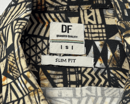 DeFacto DF Slim Fit Tribal Print Viscose Shirt